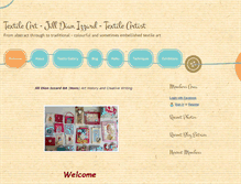 Tablet Screenshot of jilltextileart.com